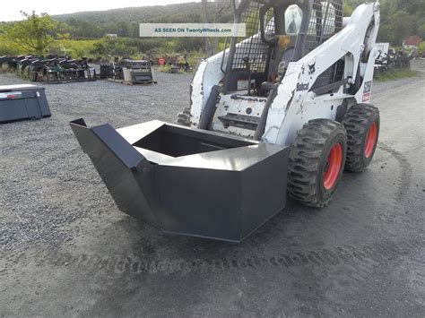 skid steer cement bucket|skid loader concrete bucket.